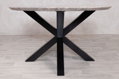 Travertine Top Round Dining Table Range - 130cm